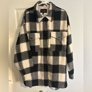Banana Republic Women’s Plaid Shacket XL Tall